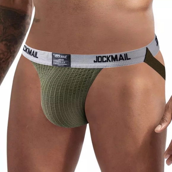 JOCKMAIL Swimmer Jock - Army Green - Picture 3 of 4